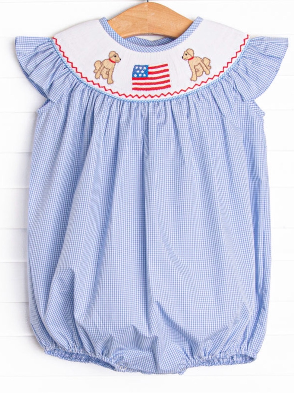 Stitchy Fish Pups and Flag Baby Bubble